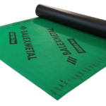 Difuzinė plėvelė "Balex Metal Aspira 170 g" rulonas. Žalia plėvelė su matavimo žymėmis.