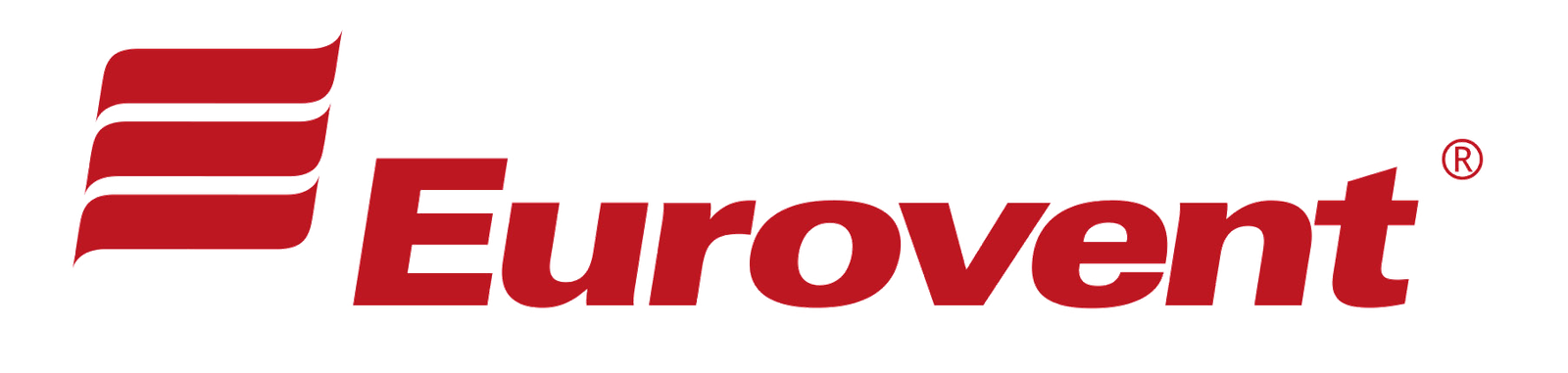 Eurovent logotipas raudona spalva