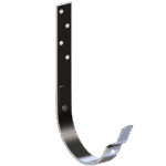 Latako laikiklis ilgas L-240 mm 125 mm" yra metalinis sieninis kablys su plokščia tvirtinimo plokšte (keturios skylės) ir lenkta U formos apatine dalimi, kuri baigiasi į viršų iškeltu skirtuku.