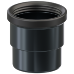 Adapteris PVC iš ovalios sistemos į stačiakampį lietvamzdį. PVC adapteris.