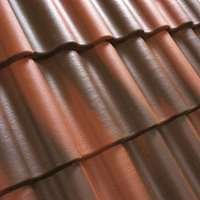 Grafito spalvos Benders Palema S betoninės čerpės stogo danga, natūralus atspalvis.