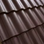 Juodos spalvos betoninės čerpės Benders Palema S, stogo danga.