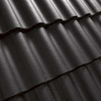 Juodos spalvos betoninė čerpė Benders Palema S, stogo danga.