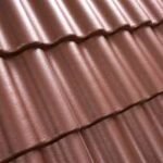 Betoninės čerpės Benders Palema Briliant skalūno spalvos stogo danga.