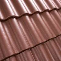 Betoninės čerpės Benders Palema Briliant skalūno spalvos stogo danga.