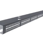 Ventiliacinis pradžios profilis L 1200 mm, skirtas vėdinimui. Metalinis profilis su skylėmis.