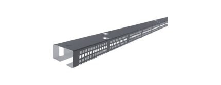 Ventiliacinis pradžios profilis L 1200 mm, skirtas vėdinimui. Metalinis profilis su skylėmis.