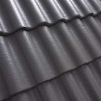 Juodos spalvos betoninės čerpės Benders Palema S stogo danga