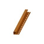 J tipo profilis plieniniam stogo pakalimui, L 2.00 m. Rudas plieninis stogo elementas.