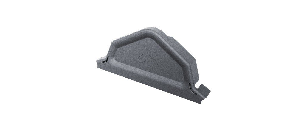 Pilkas Kraigo Elementas Stogui Flat Como Pilkas kraigo elementas su logotipu, skirtas FLAT Como L 1150 mm. stogui.