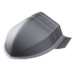 Pilkas ovalus kraigas, skirtas FLAT Como L 1150 mm stogo dangai. Stogo detalė.