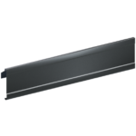 Latako maskuojamoji dalis, 2 metrų ilgio. Tamsiai pilka latako apdailos detalė.