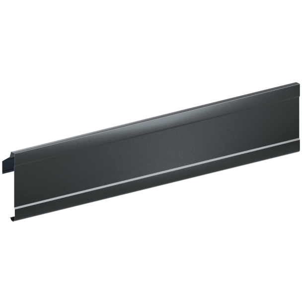 preview_product_custom_430 Latako maskuojamoji dalis, 2 metrų ilgio. Tamsiai pilka latako apdailos detalė.