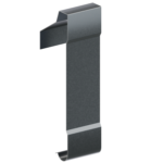 Maskuojamosios dalies sujungimas. Metalo profilis.