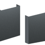 Maskuojamosios dalies galinis dangtelis kairinis: metalinis dangtelis.