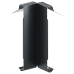 Maskuojamosios dalies vidinis kampas: metalinis kampas, skirtas paslėpti jungtis.