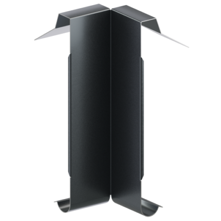 Maskuojamosios dalies vidinis kampas: metalinis kampas, skirtas paslėpti jungtis.