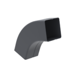 Lietvamzdžio alkūnė universali, 80 mm, pilka