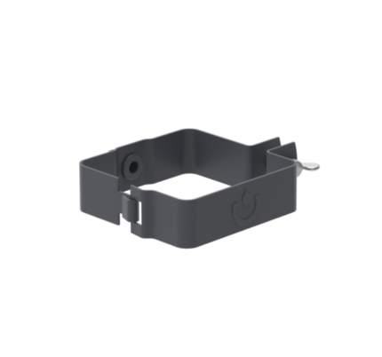 Lietvamzdžio apkaba, 80 mm, pilka. Santechnikos detalė.