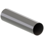 Pilkas PVC lietvamzdis, 90 mm skersmens, 3 metrų ilgio.