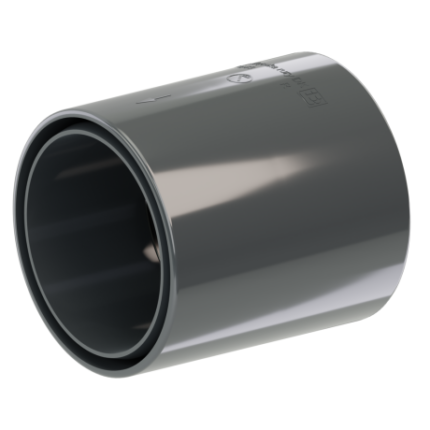 PVC lietvamzdžio jungtis, skirta 90 mm lietvamzdžiui.